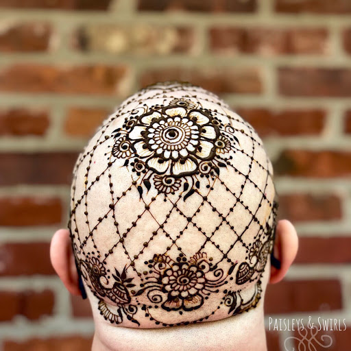 Explore day of dead tattoo ideas, creative tattoo ideas in Houston, available at Paisleys and Swirls - Henna Artist in Houston