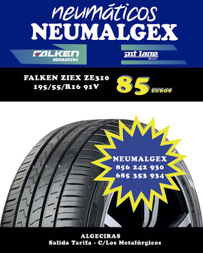 Neumalgex Neumáticos - ZoneCalle los Metalúrgicos, 11206 Algeciras, Cádiz