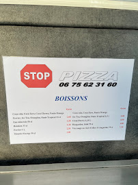 Menu / carte de Stop pizza à Lamanon