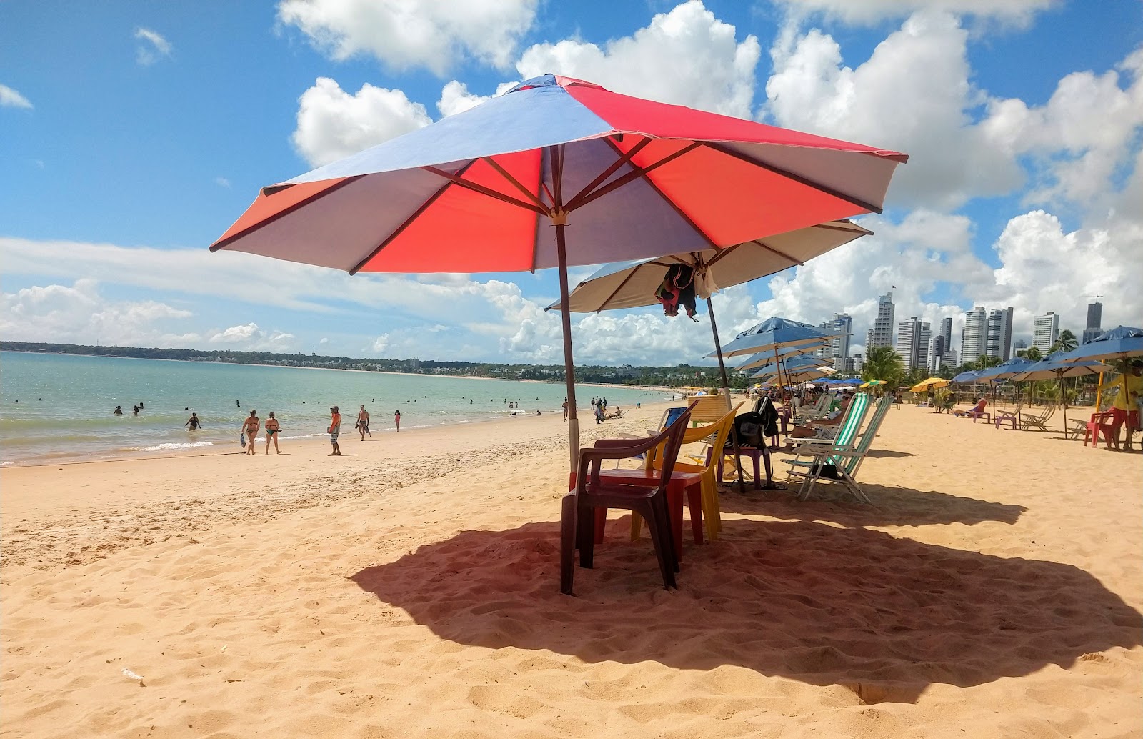 Foto av Praia de Tambau med ljus sand yta