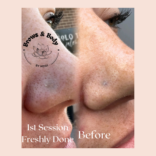 Explore rainbow bridge tattoo ideas, creative tattoo ideas in Johnston, available at Brows & Body