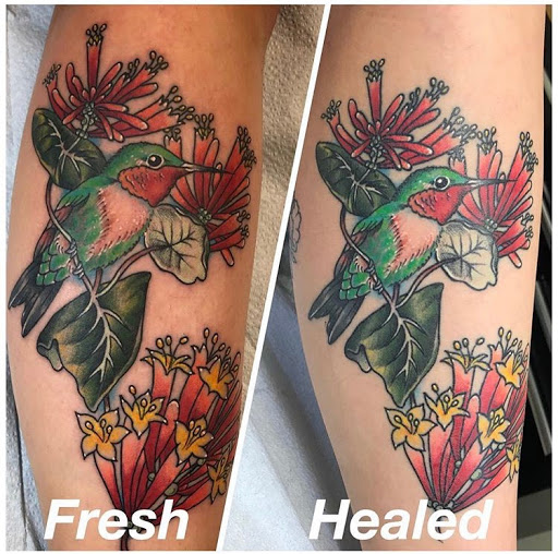 Explore paw print tattoo ideas, creative tattoo ideas in Libertyville, available at Lucky Seven Tattoo