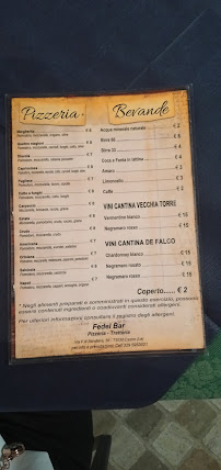 Carte du Fedel Bar à Castro