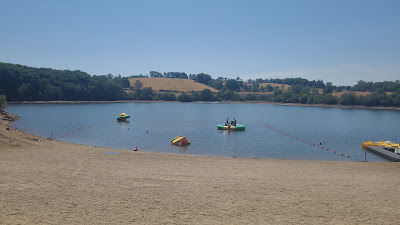 Plage, Lac Les Galens à Soulages-Bonneval