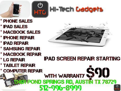iPhone iPad Computer Repair Austin - Apple Repair Austin - Hi-Tech Gadgets Parmer Ln