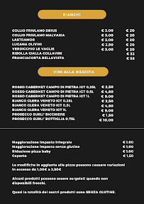 Pizzeria Pizzeria Teverone à Lamosano (le menu)