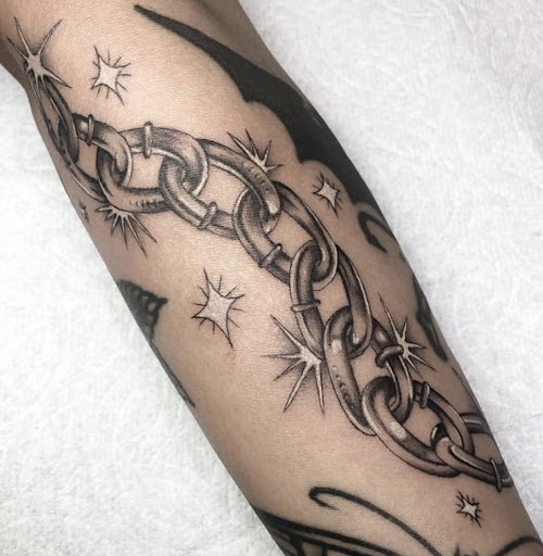 Explore mens wedding ring tattoo ideas, creative tattoo ideas in San Diego, available at Crybaby Tattoo