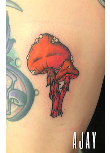 Explore butterfly tattoo color ideas, creative tattoo ideas in Benton, available at Relics Tattoo Studio