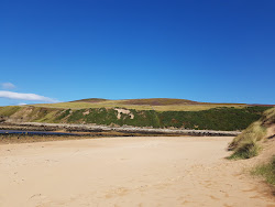 Foto av Melvich Beach och bosättningen