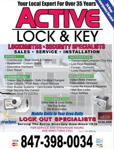 Locksmith «Active Lock & Key», reviews and photos, 107 E Central Rd, Arlington Heights, IL 60005, USA