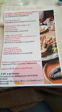 Menu du La Brace à Maranello