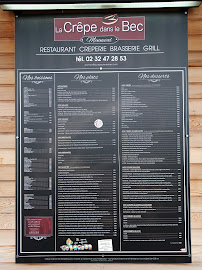 Crêperie La Crêpe Dans le BEC à Menneval (la carte)