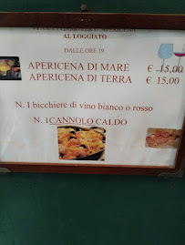 Menu / carte de Il Loggiato à Sarzana
