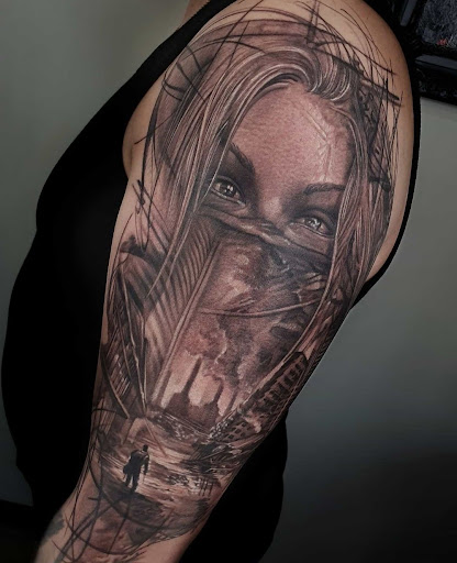 Explore horror half sleeve tattoo ideas, creative tattoo ideas in Feasterville Trevose, available at Tattoo Galaxy (Feasterville) Piercing & Custom tattoos