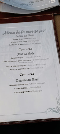 Restaurant français Le Swan à Boulogne-sur-Mer - menu / carte