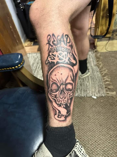 Explore wife name tattoo ideas for husband, creative tattoo ideas in Muncie, available at Obscura Tattoo shop and Oddity Collective