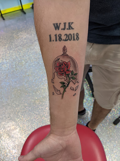 Explore death tattoos ideas, creative tattoo ideas in Houston, available at The Neon Jackal Tattoo