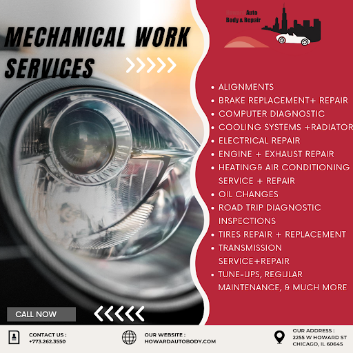 Auto Body Shop «Howard Auto Body & Repair Inc», reviews and photos, 2255 Howard St, Chicago, IL 60645, USA