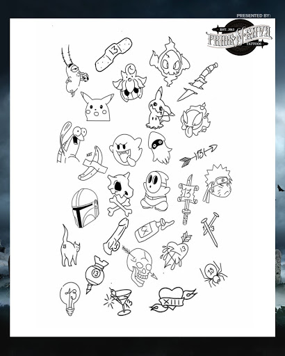 Explore tattoo letters ideas, creative tattoo ideas in Kissimmee, available at Ol Skool Tattoos Studio