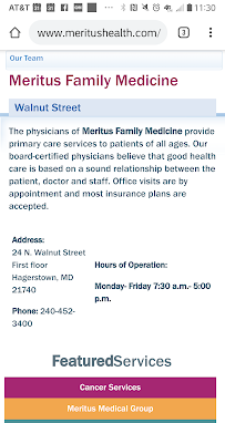 Meritus Family Medicine - Walnut Street - Photo 4 - Car repair in Hagerstown, MD, Hagerstown