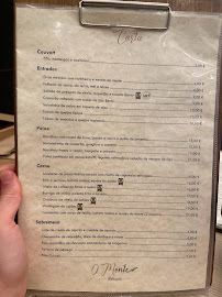 Menu / carte de Restaurante O Monte à Bodiosa