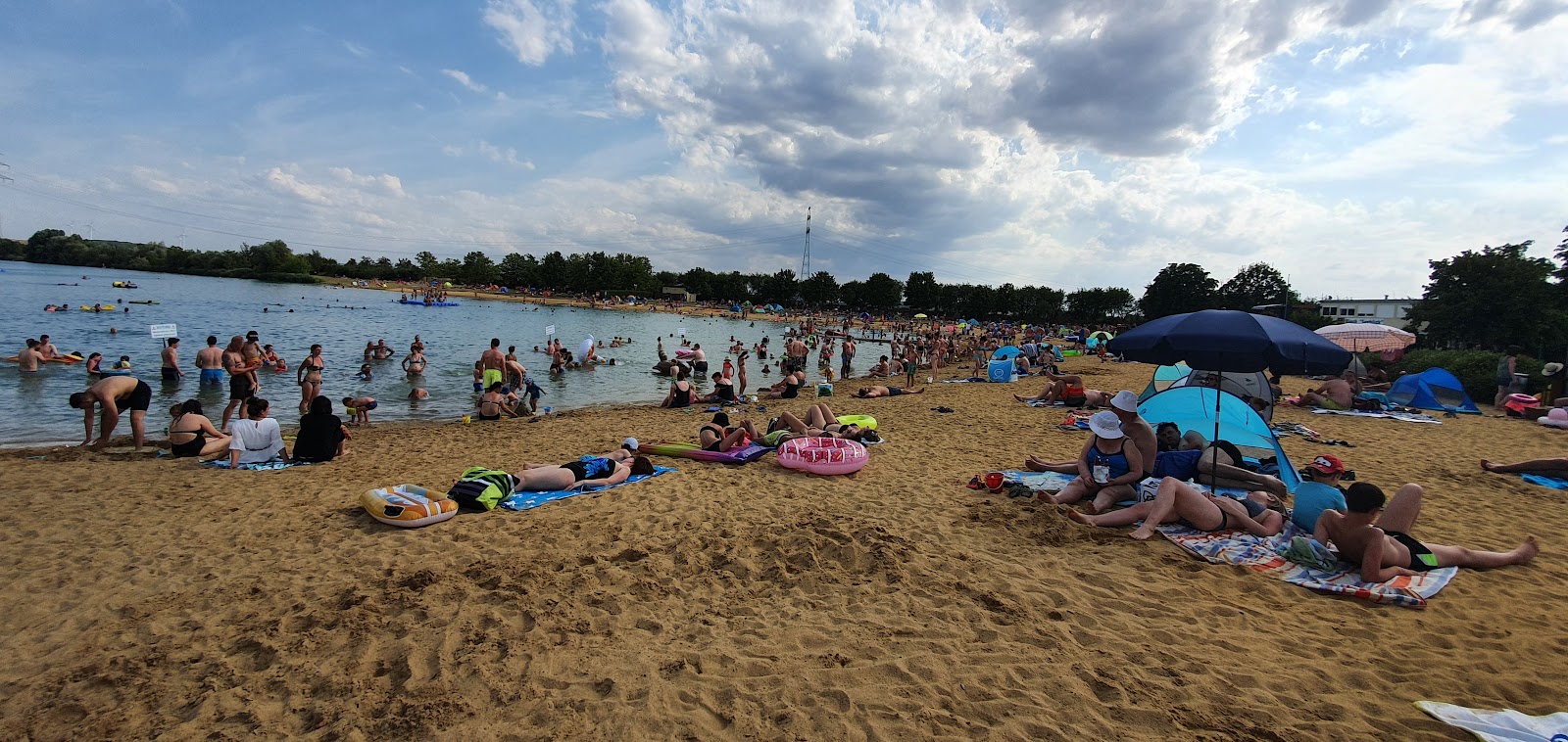 Foto van Strandbad Stotternheim en de nederzetting