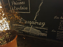 Restaurant L'Esquirey à Andernos-les-Bains (le menu)