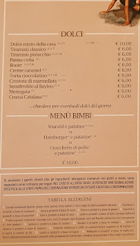 Menu du Italo's Trattoria à Diano Marina