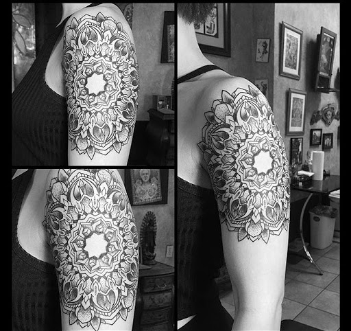 Explore anime sleeve tattoo ideas, creative tattoo ideas in Saint Augustine, available at Ms. Deborahs Fountain of Youth Tattoo & Body Piercing