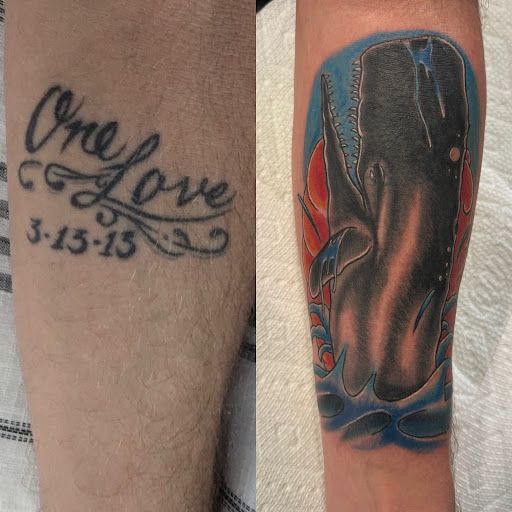 Explore bicycle tattoo ideas, creative tattoo ideas in Palm Harbor, available at Angry Owl Tattoo and Piercing