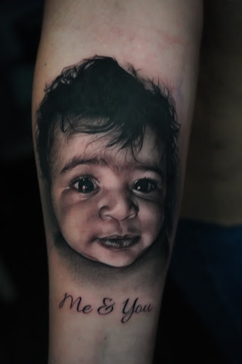 Explore stomach tattoo ideas for men, creative tattoo ideas in Farmingville, available at LizArt Ink tattoo