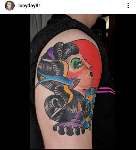 Explore tattoo shoulder ideas, creative tattoo ideas in Newport News, available at American Classic Tattoo