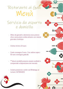 Ristorante Ai Galli à Caselle menu