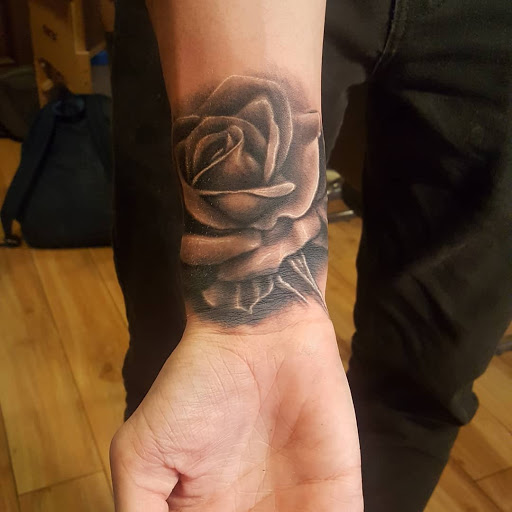 Explore crocodile tattoo ideas, creative tattoo ideas in Dallas, available at Change of Tides Tattoo