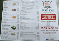 Menu du Sushi-Box à Périgueux