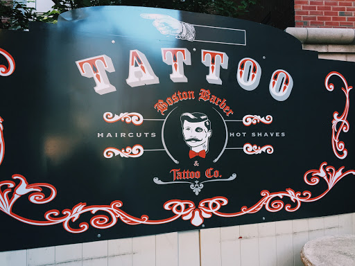 Explore kiss tattoo ideas, creative tattoo ideas in Boston, available at Boston Barber & Tattoo Co.