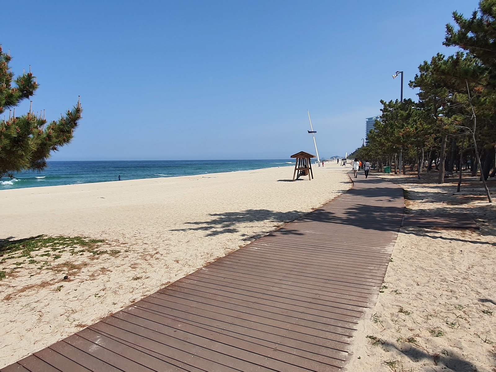 Photo of Gyeongpo Beach and the settlement