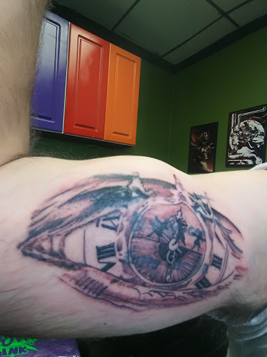 Explore tattoo ideas with initials, creative tattoo ideas in Milwaukee, available at Kapow Ink tattoo