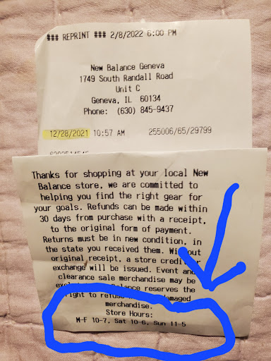 Shoe Store «New Balance», reviews and photos, 1749 S Randall Rd, Geneva, IL 60134, USA