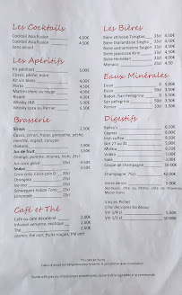 ASIA FUSION Restaurant à Thonon-les-Bains menu