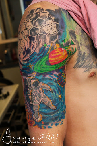 Explore tool tattoo ideas, creative tattoo ideas in Saint Paul, available at Tattoos From Grease