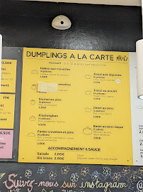 Carte du Dumplings and Co à Lille
