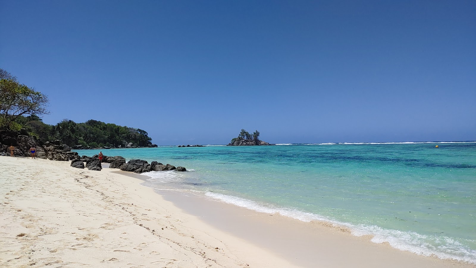 Anse Royale Beach的照片 带有碧绿色纯水表面