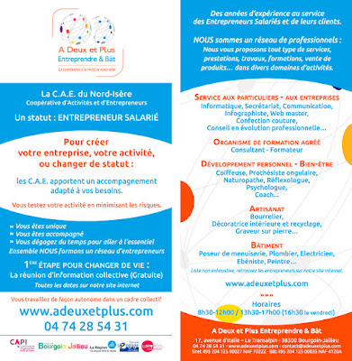 A Deux et Plus Entreprendre et Bât. Création d'entreprise - Statut Juridique - Micro Entrepreneur - Indépendant à Bourgoin-Jallieu