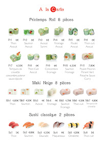 Oullins Sushi Wok à Oullins-Pierre-Bénite menu