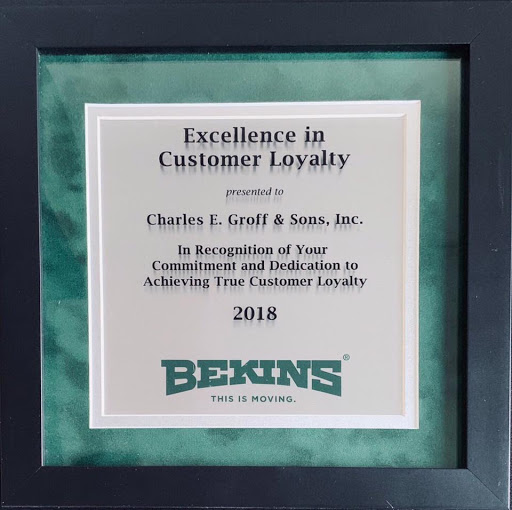 Moving Company «Charles E Groff & Sons Inc», reviews and photos, 1284 Cloverleaf Rd, Mount Joy, PA 17552, USA