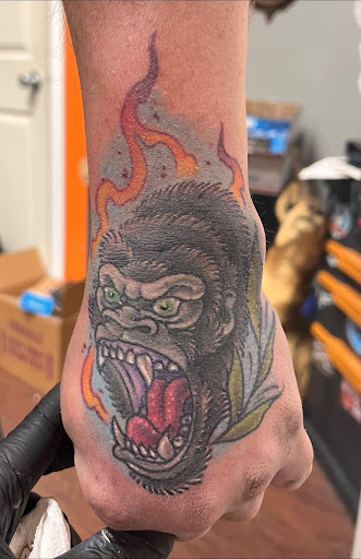 Explore american flag tattoos ideas, creative tattoo ideas in Peckville, available at Silver Fox Tattoos