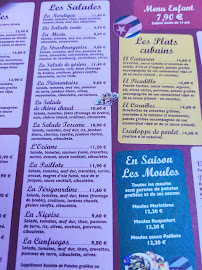 Restaurant la Paillotte à Fontenay-le-Comte carte