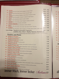 Pizzeria Siciliano à Lohfelden menu
