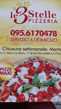 Pizzas à emporter Pizzeria Le Tre Stelle à Santa Maria La Stella (le menu)